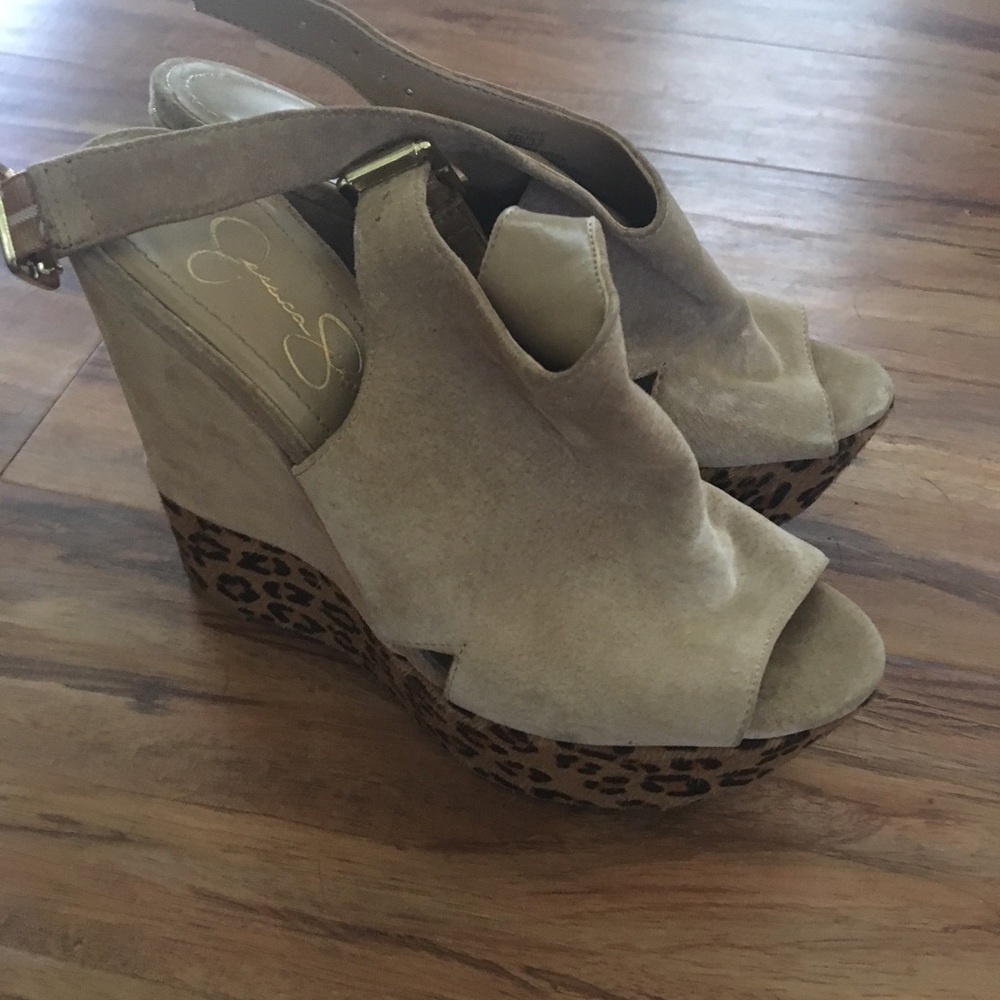 Jessica Simpson Cheetah Wedges